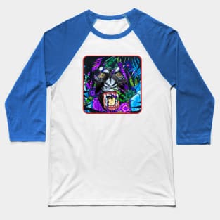 Congo psychedelic Ape Baseball T-Shirt